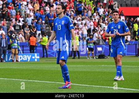 Matteo Darmian dell'Italia durante il turno di UEFA EURO 2024 tra Svizzera e Italia all'Olympiastadion, 29 giugno 2024, a Berlino, Germania. Foto Stock