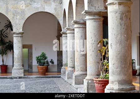 GUADALAJARA, JALISCO, MESSICO: Il cortile all'interno del Congreso del Estado de Jalisco (Congresso dello Stato di Jalisco). Foto Stock