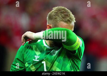 Dortmund, Germania. 29 giugno 2024. Il portiere danese Kasper Schmeichel durante la partita di calcio Euro 2024 tra Germania e Danimarca allo stadio BVB di Dortmund, Germania - sabato 29 giugno 2024. Sport - calcio . (Foto di Spada/LaPresse) credito: LaPresse/Alamy Live News Foto Stock