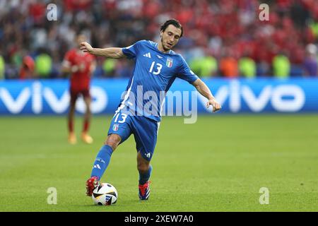 Matteo Darmian (Italia) ; giugno 29 ; 2024 - calcio : UEFA durante la partita UEFA Euro Germania 2024 tra Svizzera 2-0 Italia all'Olympiastadion il 29 giugno 2024 a Berlino, Germania. Crediti: Maurizio Borsari/AFLO/Alamy Live News Foto Stock