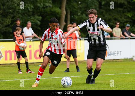 Schiedam, Paesi Bassi. 30 giugno 2024. SCHIEDAM 29-6-24, Sportpark Thurlede, stagione 2024/2025, dutch eredivisie, Excelsior 20 - Sparta (amichevole), Ayoub Oufkir crediti: Pro Shots/Alamy Live News Foto Stock