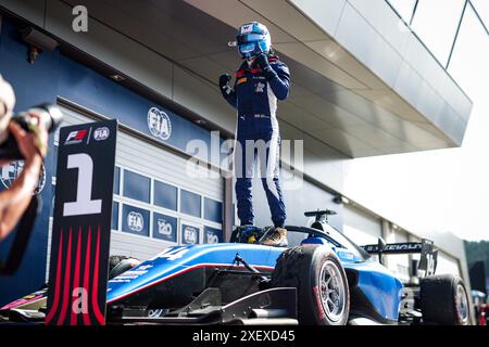 Spielberg, Autriche. 30 giugno 2024. BROWNING Luke (gbr), HiTech Pulse-Eight, Dallara F3 2019, ritratto durante il 6° round del campionato FIA di Formula 3 2024 dal 28 al 30 giugno 2024 sul Red Bull Ring, a Spielberg, Austria - Photo Florent Gooden/DPPI Credit: DPPI Media/Alamy Live News Foto Stock