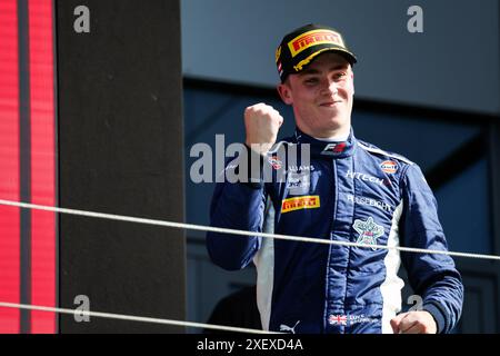 Spielberg, Autriche. 30 giugno 2024. BROWNING Luke (gbr), HiTech Pulse-Eight, Dallara F3 2019, ritratto durante il 6° round del campionato FIA di Formula 3 2024 dal 28 al 30 giugno 2024 sul Red Bull Ring, a Spielberg, Austria - Photo Florent Gooden/DPPI Credit: DPPI Media/Alamy Live News Foto Stock