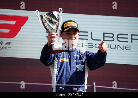 Spielberg, Autriche. 30 giugno 2024. BROWNING Luke (gbr), HiTech Pulse-Eight, Dallara F3 2019, ritratto durante il 6° round del campionato FIA di Formula 3 2024 dal 28 al 30 giugno 2024 sul Red Bull Ring, a Spielberg, Austria - Photo Florent Gooden/DPPI Credit: DPPI Media/Alamy Live News Foto Stock