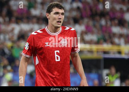 Dortmund, Germania. 29 giugno 2024. Andreas Christensen di Danimarca durante la partita dei Campionati europei UEFA al BVB Stadion di Dortmund. Il credito per immagini dovrebbe essere: Paul Terry/Sportimage Credit: Sportimage Ltd/Alamy Live News Foto Stock