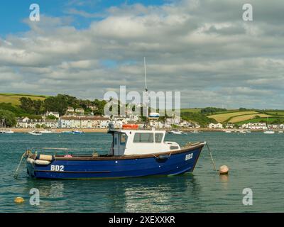 Appledore, North Devon - l'estuario del fiume Toridge, che guarda verso Instow, con l'alta marea in un giorno d'estate. Foto Stock