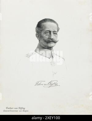 Ritratto di Barone von Bissing, Governatore Generale del Belgio. Moritz Ferdinand Freiherr von Bissing (1844 – 1917) è stato un generale prussiano. 1914 Foto Stock