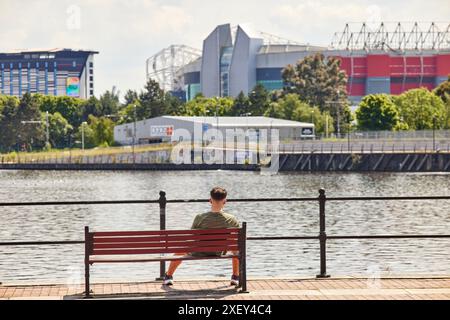 MediaCityUK Waterfront Development di Salford Quays a GTR Manchester Foto Stock