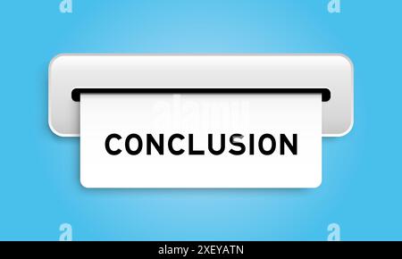 Banner coupon bianco con conclusione della macchina su sfondo blu Illustrazione Vettoriale