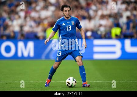 Berlino, Germania. 29 giugno 2024. Matteo Darmian in azione durante il turno di UEFA EURO 2024 di 16 partite di calcio tra Svizzera e Italia. Crediti: Nicolò campo/Alamy Live News Foto Stock