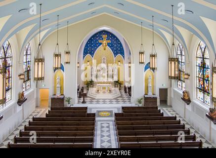 Vista aerea se si trova all'interno della chiesa cattolica, South Carolina, Stati Uniti Foto Stock