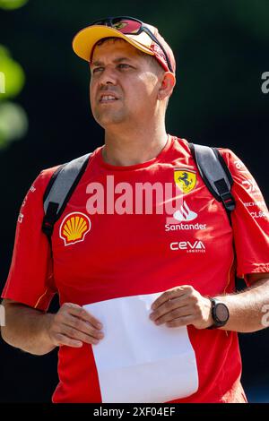 SPIELBERG, AUSTRIA - GIUGNO 30: Fan della Ferrari durante il Gran Premio di F1 d'Austria al Red Bull Ring il 30 giugno 2024 a Spielberg, Austria.240630 SEPA 19 034 - 20240630 PD1685 Foto Stock