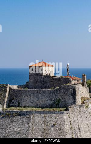 Ulcinj, Montenegro. 29 giugno 2024. Questa è una vista del Castello di Ulcinj, situato nella città vecchia di Ulcinj, Montenegro, scattata sabato 29 giugno 2024. (VX Photo/Vudi Xhymshiti) crediti: VX Pictures/Alamy Live News Foto Stock