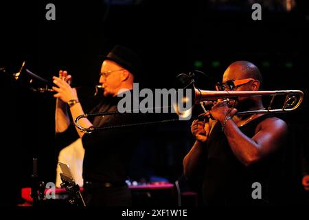 Joabe Reis Quintetto brasiliano ft. Piotr Schmidt&Paweł Tomaszewski,foto Kazimierz Jurewicz/Alamy Live News Foto Stock