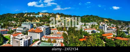 Veduta aerea dell'Università della California, Berkeley nella Baia di San Francisco, Stati Uniti Foto Stock