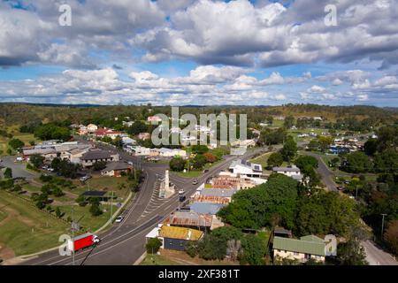 Goomeri, un'affascinante città rurale situata nella regione di South Burnett nel Queensland Australia. Immersa nella storia e nel fascino del vecchio mondo Foto Stock