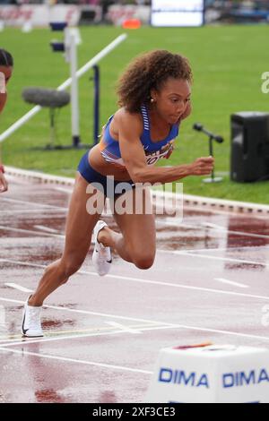 Angers, Francia. 29 giugno 2024. Rénelle Lamote, donna 800 M durante i Campionati francesi di atletica leggera 2024 il 29 giugno 2024 allo Stade du Lac de Maine di Angers, Francia - Photo Laurent Lairys/DPPI Credit: DPPI Media/Alamy Live News Foto Stock