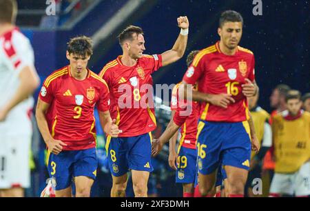 Colonia, Germania. 30 giugno 2024. Fabian Ruiz, ESP 8 celebra il suo gol, felice, ridere, festeggia, 2-1 nella migliore delle 16 partite SPAGNA - GEORGIA 4-1 dei Campionati europei UEFA 2024 il 30 giugno 2024 a Colonia, Germania. Fotografo: ddp Images/STAR-Images credito: ddp media GmbH/Alamy Live News Foto Stock