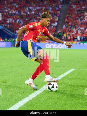 Lamine Yamal, ESP 19 nel miglior dei 16 match SPAGNA, Georgia. , . Il 30 giugno 2024 a Colonia, Germania. Fotografo: ddp Images/STAR-Images credito: ddp media GmbH/Alamy Live News Foto Stock