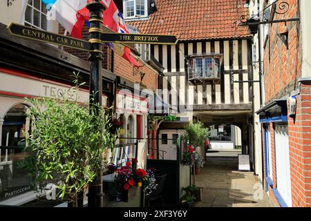 Old Swan Yard, Devizes, Wiltshire. Foto Stock