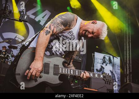 La band americana Biohazard si è esibita al Danish Copenhell Festival 2024. Credito: Andrea Pinna Foto Stock