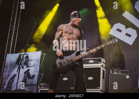 La band americana Biohazard si è esibita al Danish Copenhell Festival 2024. Credito: Andrea Pinna Foto Stock