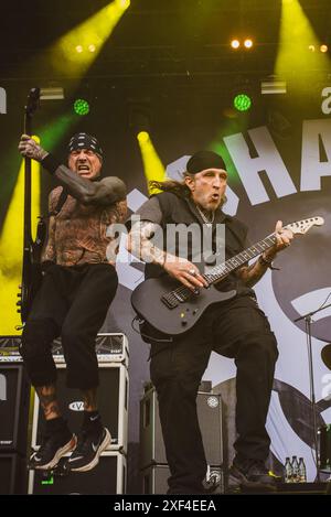 La band americana Biohazard si è esibita al Danish Copenhell Festival 2024. Credito: Andrea Pinna Foto Stock