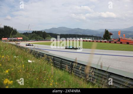 14 Fernando Alonso (Aston Martin Aramco Formula One Team, #14), AUT, Oesterreich, Formel 1 Weltmeisterschaft, gran Premio d'Austria, 30.06.2024 foto: Eibner-Pressefoto/Annika Graf Foto Stock