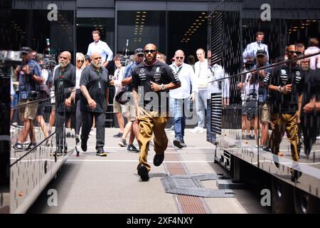 44 Lewis Hamilton (Mercedes AMG Petronas Formula One Team, #44), AUT, Oesterreich, Formel 1 Weltmeisterschaft, gran Premio d'Austria, 30.06.2024 foto: Eibner-Pressefoto/Annika Graf Foto Stock