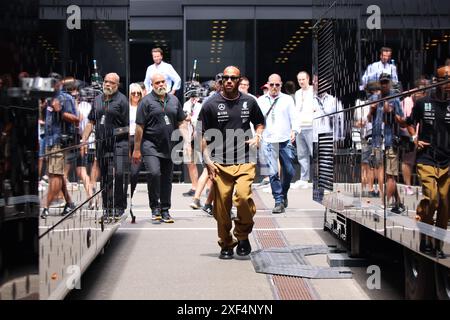 44 Lewis Hamilton (Mercedes AMG Petronas Formula One Team, #44), AUT, Oesterreich, Formel 1 Weltmeisterschaft, gran Premio d'Austria, 30.06.2024 foto: Eibner-Pressefoto/Annika Graf Foto Stock