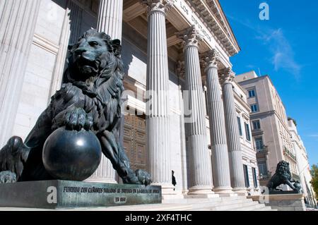 Congreso de los Diputados. Madrid, Spagna. Foto Stock