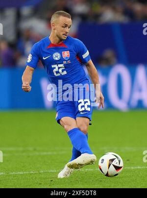 Stanislav Lobotka slovacco durante il turno di UEFA Euro 2024, 16 all'Arena AufSchalke di Gelsenkirchen, Germania. Data foto: Domenica 30 giugno 2024. Foto Stock