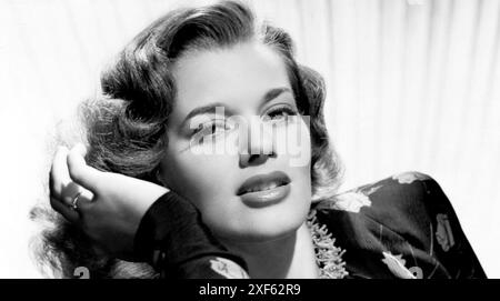 JANIS PAIGE (1922-2024) attrice cinematografica e cantante statunitense nel 1955 Foto Stock