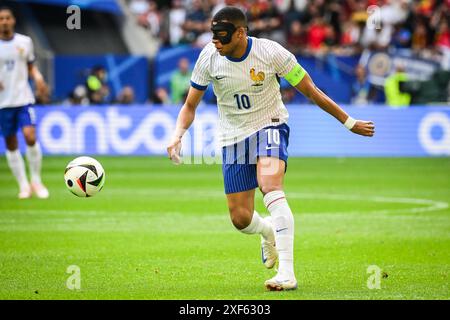 Dusseldorf, Francia, Germania. 1 luglio 2024. Kylian MBAPPE di Francia durante la partita di UEFA Euro 2024 tra Francia e Belgio alla Merkur Spiel-Arena il 1° luglio 2024 a Dusseldorf, Germania. (Credit Image: © Matthieu Mirville/ZUMA Press Wire) SOLO PER USO EDITORIALE! Non per USO commerciale! Crediti: ZUMA Press, Inc./Alamy Live News Foto Stock