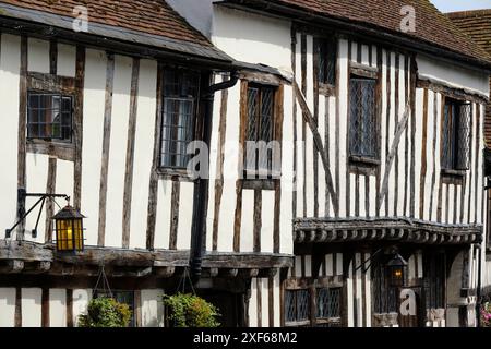 Lavenham è un villaggio, parrocchia civile e ward elettorale nel distretto di Babergh, nella contea di Suffolk, in Inghilterra Foto Stock