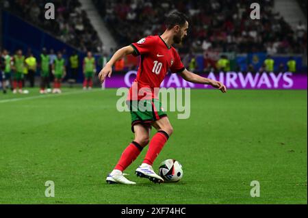 Francoforte sul meno, Germania. 1 luglio 2024. Francoforte sul meno, Germania, 01 giugno 2024: Il Portogallo Bernardo Silva in azione durante la partita di calcio UEFA Euro 2024 del 16 tra Portogallo e Slovenia all'Arena di Francoforte, Francoforte sul meno, Germania. (Natasa Kupljenik/SPP) credito: SPP Sport Press Photo. /Alamy Live News Foto Stock