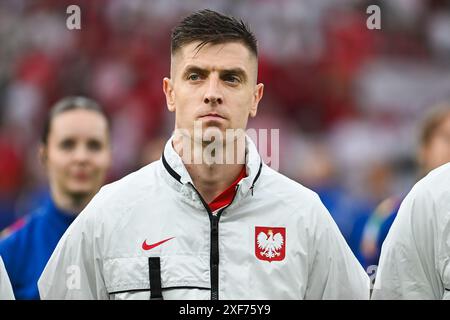 BERLINO, GERMANIA - 21 GIUGNO 2024: Incontro Euro 2024 Groupe D Polonia vs Austria 1:3. Krzysztof Piatek. Foto Stock