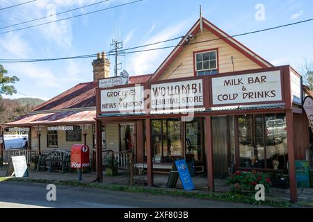 Centro storico del villaggio di Wollombi, negozio di generi alimentari e caffè, New South Wales, Australia Foto Stock