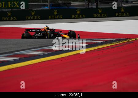 Spielberg/Austria - 28 GIUGNO 2024, n. 1 Max Verstappen (NDL, Red Bull Racing), prove libere al Red Bull Ring davanti alle qualifiche per la Formula 1 2024 Foto Stock