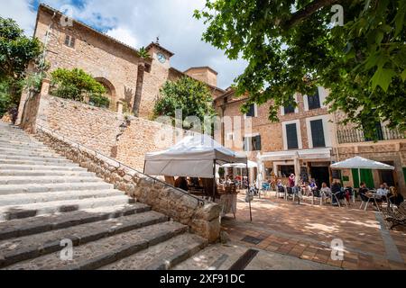 Fornalutx, Soller Valley Route, Maiorca, Isole Baleari, Spagna Foto Stock