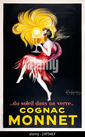 CAPPIELLO Leonetto du soleil dans un verre Cognac Monnet 1927 Foto Stock
