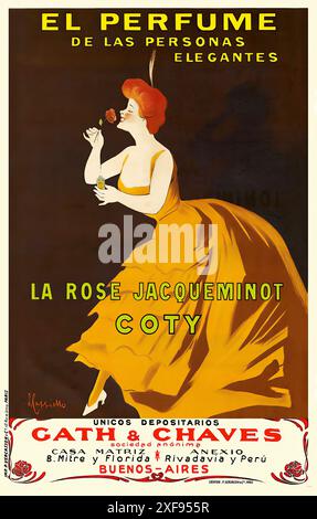 CAPPIELLO Leonetto El Perfume de las personas elegantes la Rose Jacqueminot Coty 1904 Foto Stock