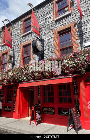 Irland ist ein Inselstaat in Westeuropa und Mitglied der EU - Unione di Europäische. Die Republik Irland grenzt im Norden an Nordirland und damit an das Vereinigte Königreich. Im Osten liegt Die Irische SEE, im Westen und Süden ist das Land vom Atlantik umgeben. Hauptstadt und grösste Stadt Irlands ist Dublin, gelegen im östlichen Teil des Landes. Foto: Carrick-on-Shannon ist eine Stadt mit rund 4800 Einwohnern im Nordwesten von Irland. SIE ist Verwaltungssitz des Countys Leitrim *** l'Irlanda è un paese insulare dell'Europa occidentale e membro dell'Unione europea, il confine con la Repubblica d'Irlanda Foto Stock