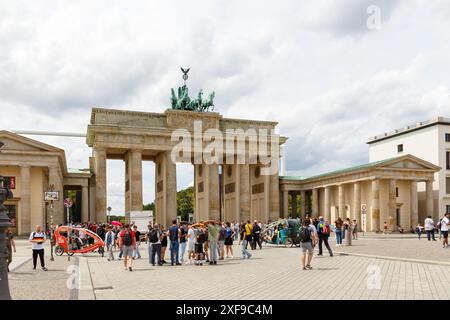 La Porta di Brandeburgo, Berlino, Germania Foto Stock