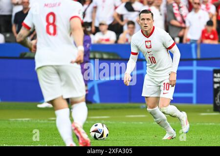 BERLINO, GERMANIA - 21 GIUGNO 2024: Incontro Euro 2024 Groupe D Polonia vs Austria 1:3. Piotr Zielinski Foto Stock