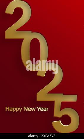 Felice anno nuovo 2023, motivo festivo su sfondo a colori per biglietto d'invito, buon Natale, felice anno nuovo 2023, biglietti d'auguri Illustrazione Vettoriale