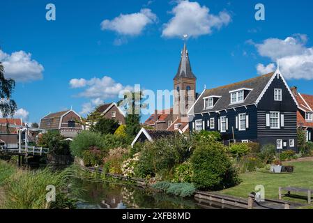 Geografia / viaggi, Paesi Bassi, caratteristica vista del villaggio vicino a Westerstraat, isola di Marken, ULTERIORI DIRITTI-CLEARANCE-INFO-NON-DISPONIBILI Foto Stock