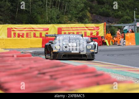 Ralf BOHN (DEU) / Robert RENAUER (DEU) / Morris SCHURING (NDL) / Alfred RENAUER (DEU, #91, Porsche 911 GT3 R (992), Team: Herberth Motorsport (DEU), Motorsport, Crowdstrike 24H di Spa, Belgien, Spa-Francorchamps, 29.06.2024 foto: Eibner-Pressefoto/Juergen Augst Foto Stock