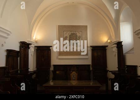 Gli aspetti dell'interno dell'Alcázar dei monarchi cristiani sono esposti, che fa parte del centro storico di Cordova, un complesso dichiarato patrimonio dell'umanità dall'UNESCO, a Cordova, Andalusia, Spagna, il 2 luglio, 2024. (foto di Cristian Leyva/NurPhoto) credito: NurPhoto SRL/Alamy Live News Foto Stock