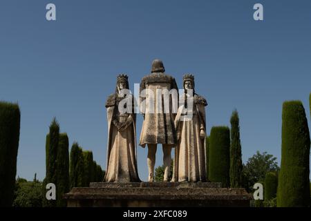 Gli aspetti dell'interno dell'Alcázar dei monarchi cristiani sono esposti, che fa parte del centro storico di Cordova, un complesso dichiarato patrimonio dell'umanità dall'UNESCO, a Cordova, Andalusia, Spagna, il 2 luglio, 2024. (foto di Cristian Leyva/NurPhoto) credito: NurPhoto SRL/Alamy Live News Foto Stock